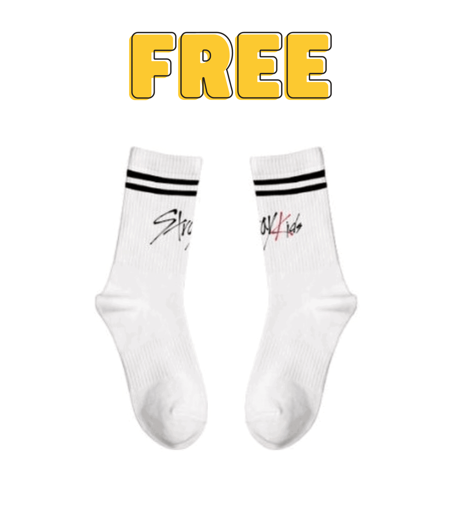 White Kanye West socks with black stripe accents and signature branding designs. Designed for fans of Kanye West merch and streetwear fashion. Perfect for casual, athletic, or statement style. Stylish and comfortable footwear accessory to complement your outfits.